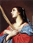 Jacob Cornelisz Van Oostsanen Paintings - Female Martyr by Jacob van Oost the Elder
